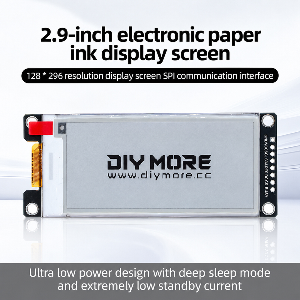 Display Epaper 2.9 - 2,9'' Layar Hitam Putih Merah Kuning,
