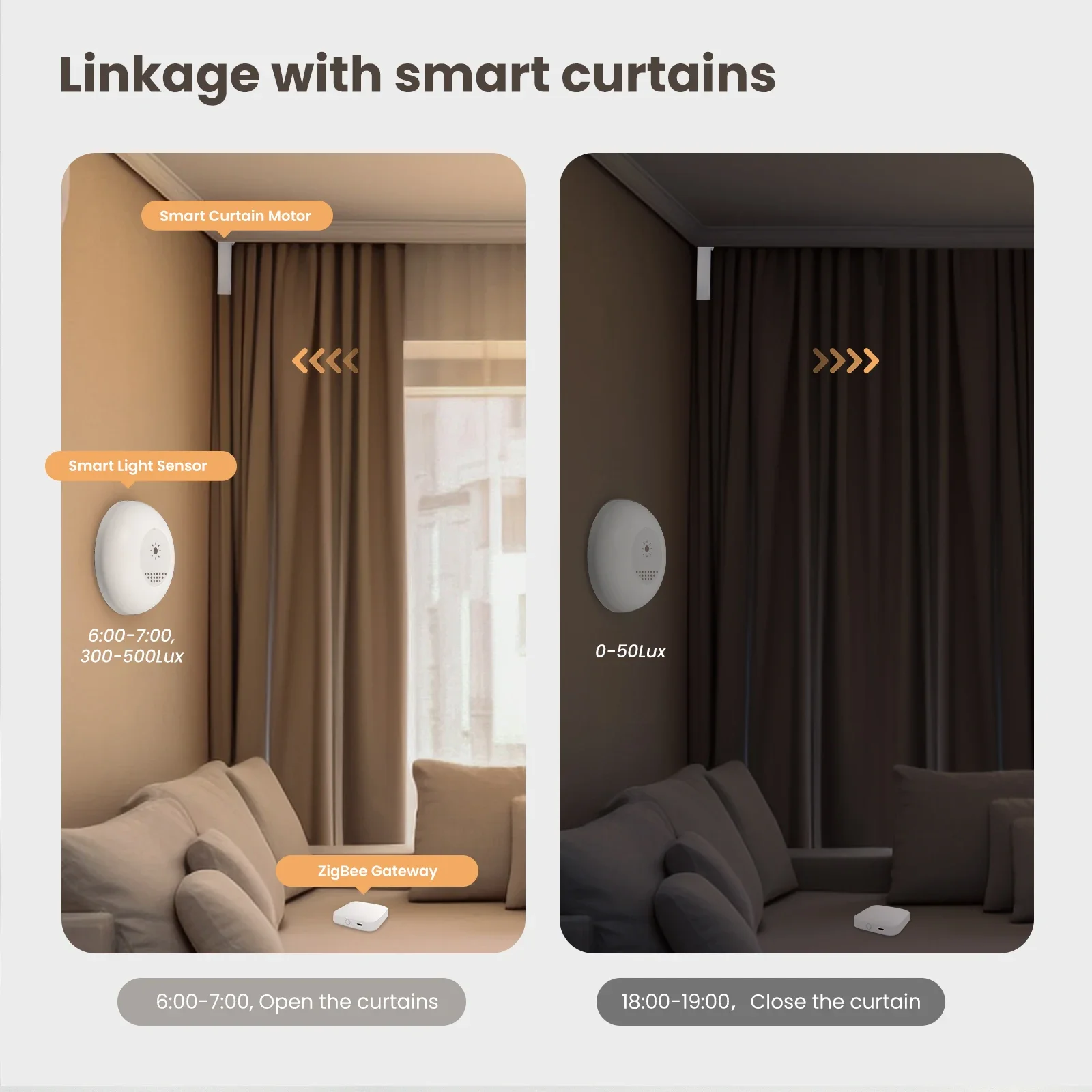 MOES Tuya Zigbee Sensor lampu  - Home Automation Technology ulasan dan harga